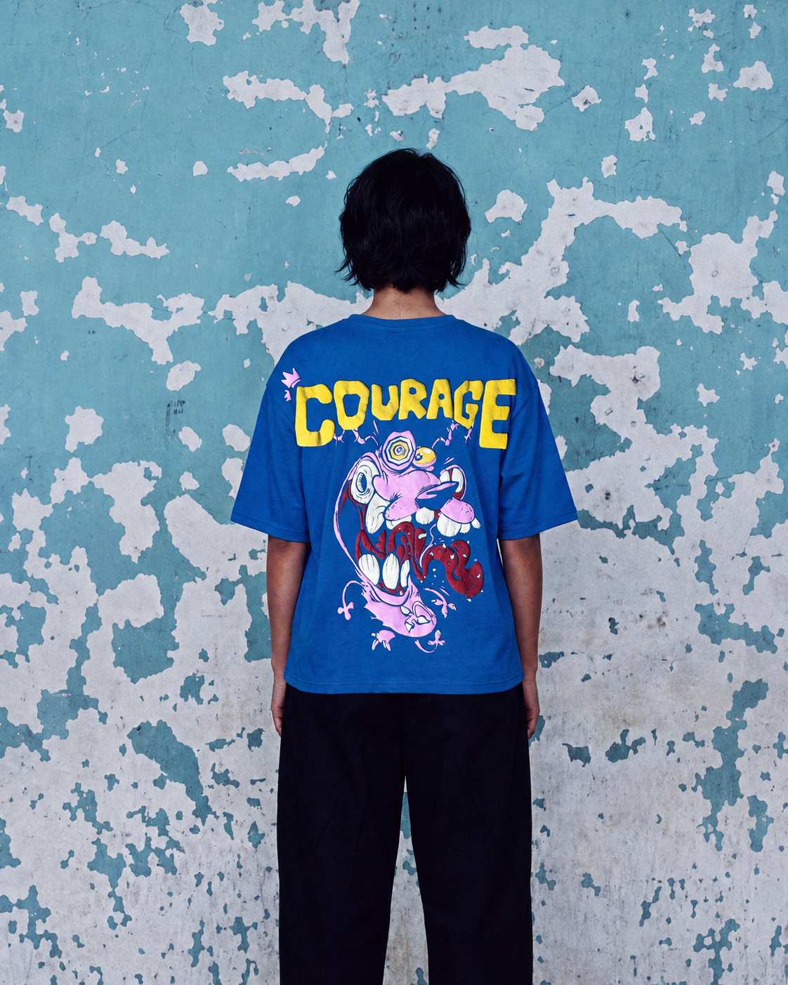 Blue Cowardly Dog Tee