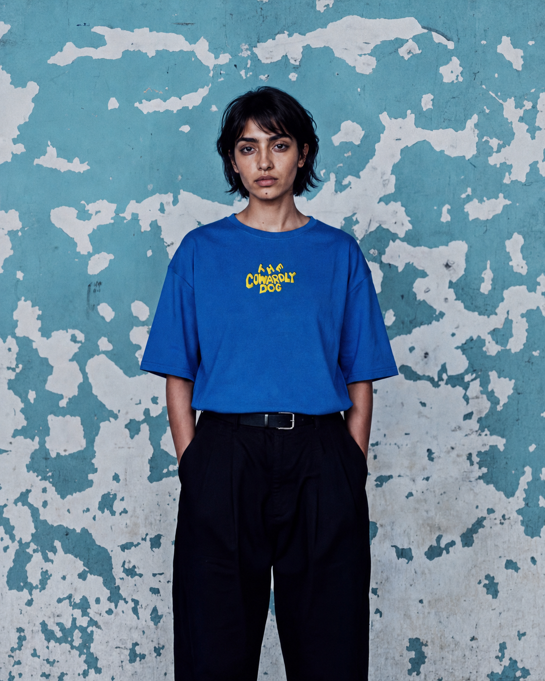 Blue Cowardly Dog Tee